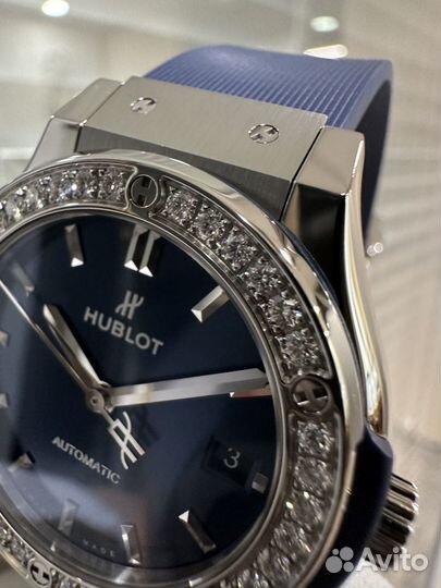 Hublot Titanium Blue Diamonds 38 mm New