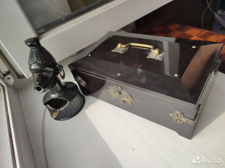 Шкатулка музыка пепельница Африканка