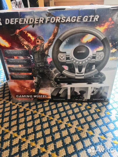 Игровой руль defender forsage gtr