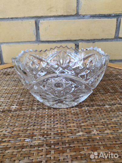 Хрустальная ваза Чехословакия