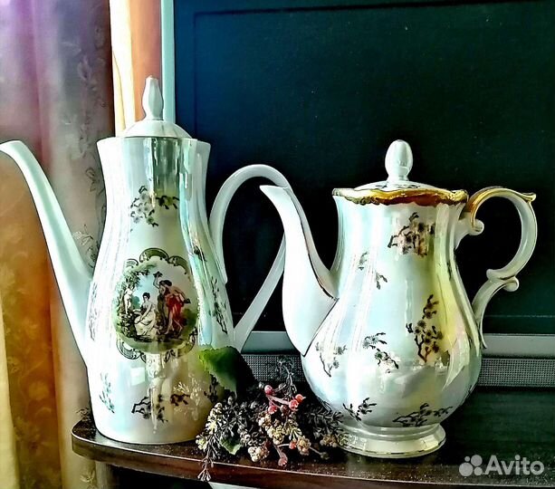 Кофейник, чайник и чайные пары гдр