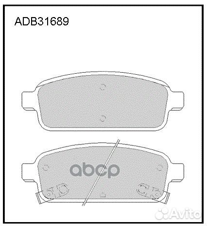 Колодки тормозные дисковые перед ADB31689 A