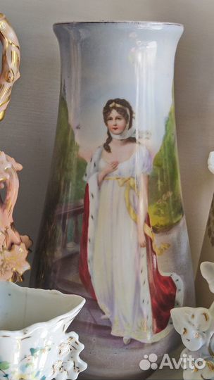 Старинная фарфоровая ваза Франция Австрия Германия