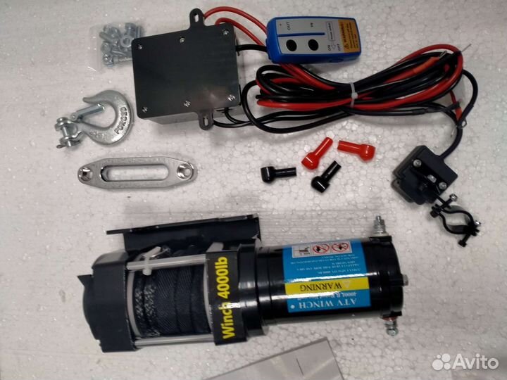 Лебедка электрическая 12вольт 4000lb 2 тонны