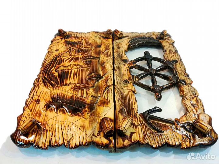 Нарды со стеклом пиратские 13/14