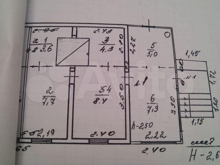 Дом 36,3 м² на участке 6,5 сот.