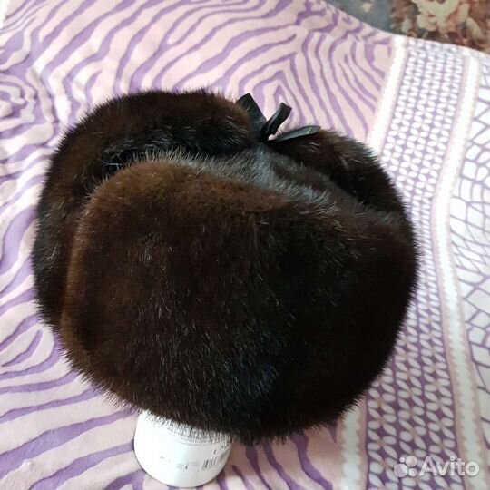 Норковая шапка мужская 58 размер