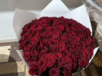 Букеты из 101 розы красные Розы местные