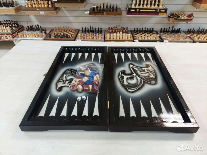 Нарды резные Джокер большие