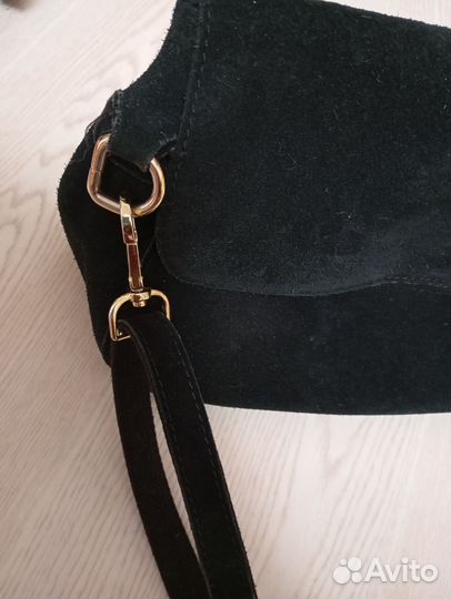 Сумка женская натуральная кожа замша