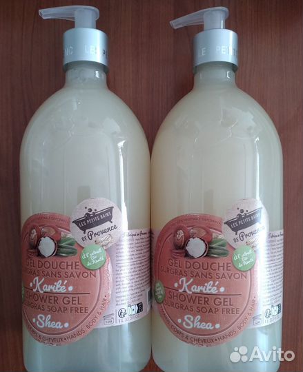 Гель для душа карите/миндаль(1литр, Франция)