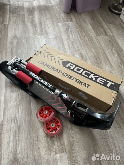 Самокат снегокат 2 в 1