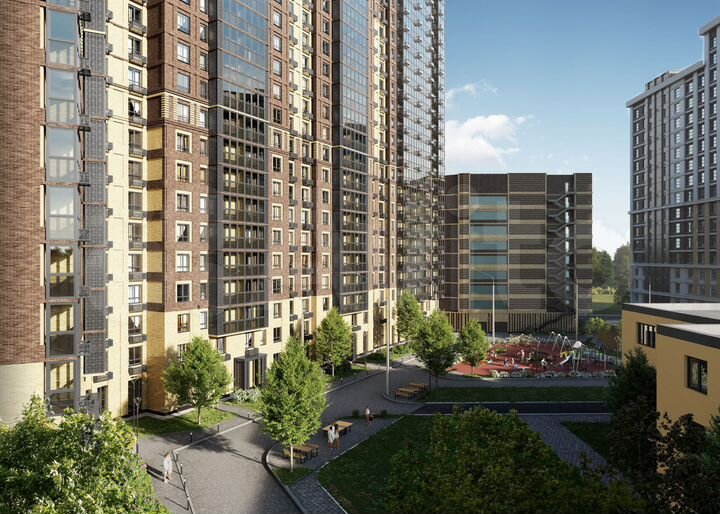 2-к. квартира, 55,4 м², 6/25 эт.