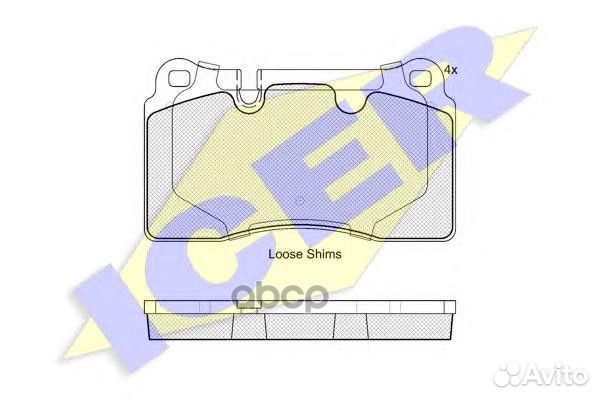 Колодки тормозные 181789 Icer