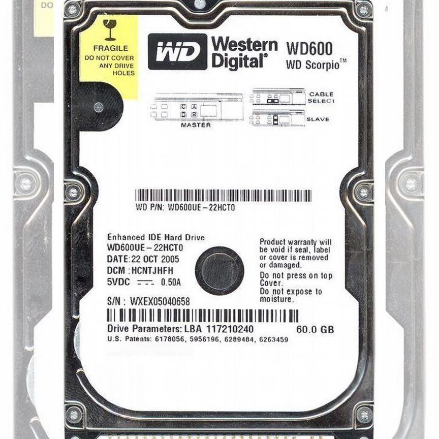 [WD600UE] Жесткий Диск Western Digital 60gb 5400 Ide Wd600ue