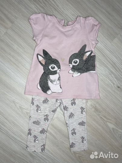 Одежда для девочки 80 86 H&M hm