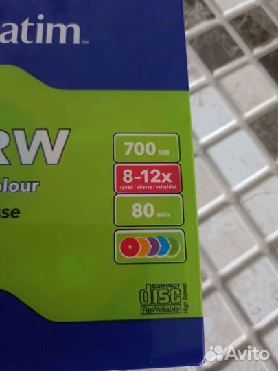 Cd rw диски Verbatim