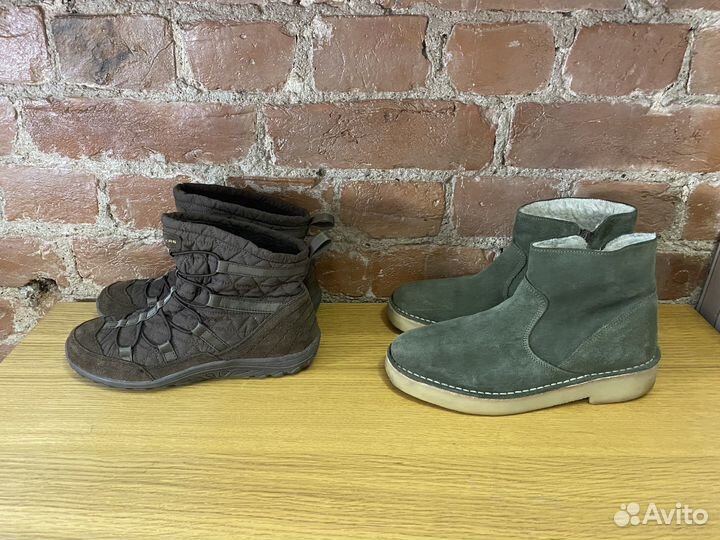 Замшевые женские полусапожки, 38 р