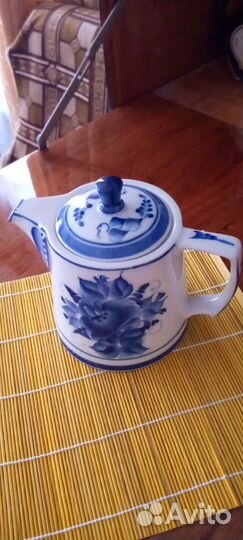 Чайник заварочный СССР гжель