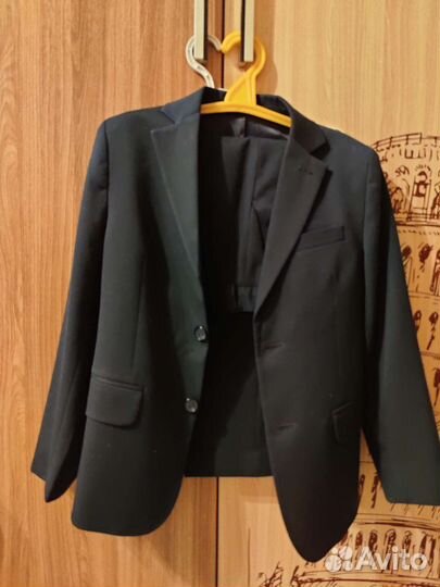 Школьный костюм для мальчика 134 синий