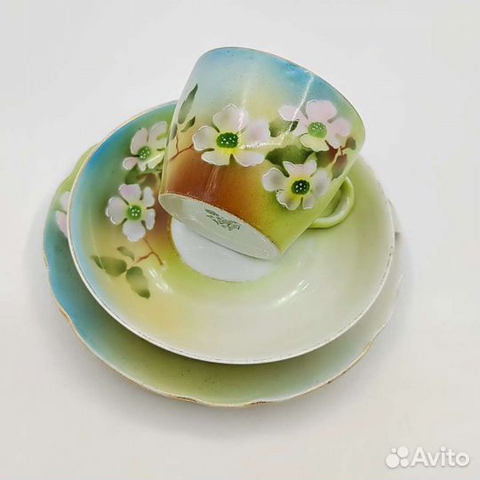 Чайное трио фабрика М.С.Кузнецова 19-20вв