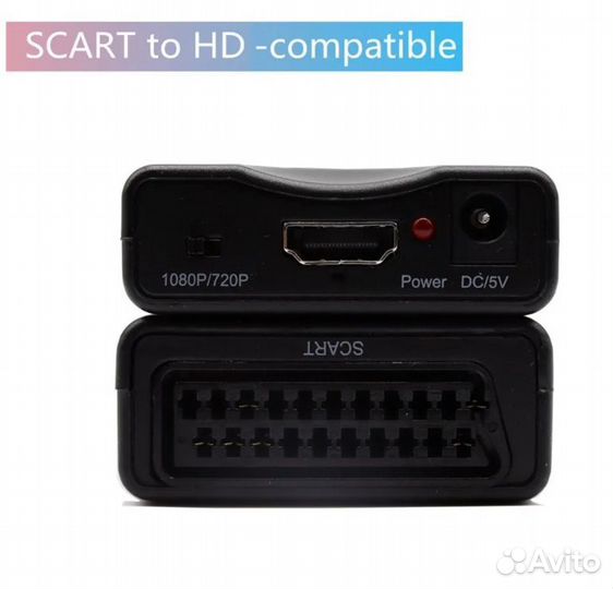 Адаптер- Конвертер HD Video Converter scart- hdmi