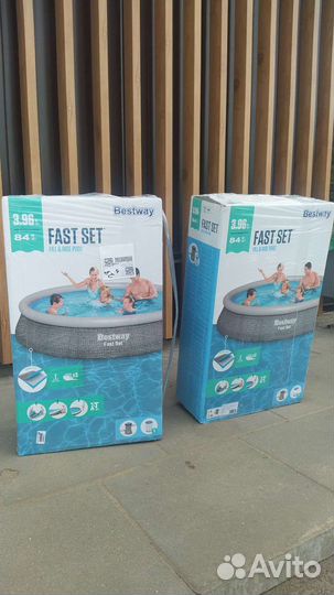 Бассейн Bestway Fast Set 3.96/84