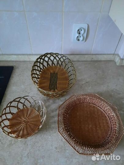 Плетеные корзинки, корзинки,шкатулки из лозы