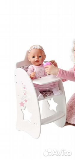 Стульчик для кормления кукольный