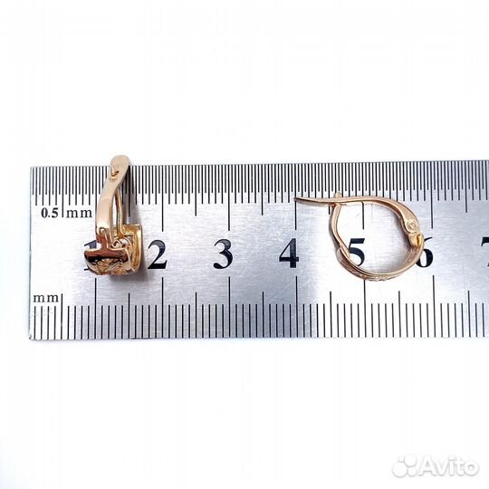 Золотые серьги 585пр. вес: 2,54гр