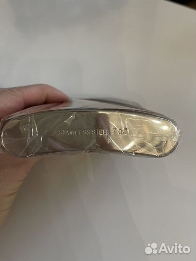 Металлическая фляжка для алкоголя походная