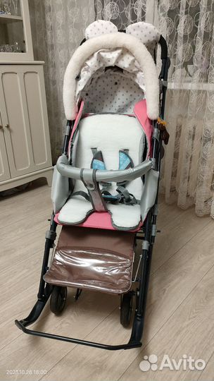 Санки коляска ника 7-3