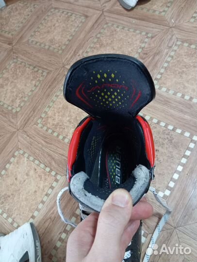 Хоккейные коньки bauer vapor 2x pro, 10,5 размер