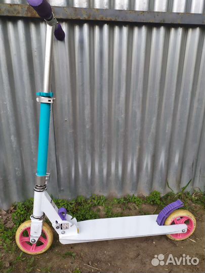 Самокат складной двух колёсный подростковый