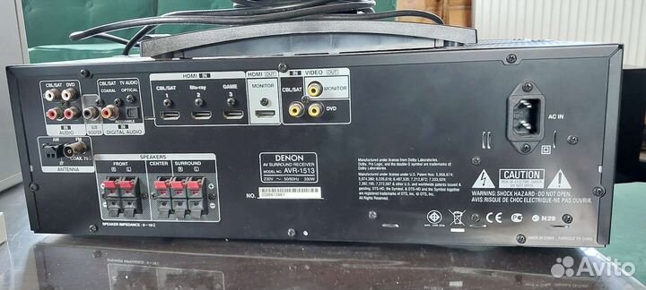 Ресивер усилитель denon avr-1513 как новый
