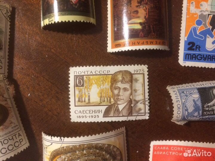 Почтовые марки СССР, USA, Cuba, Корея