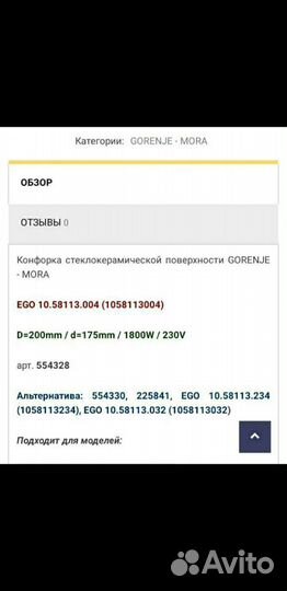 Конфорки для варочных паненей или плит Gorenje