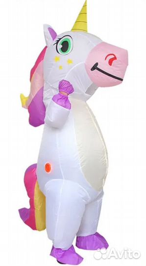 Надувной костюм единорог (Аренда)