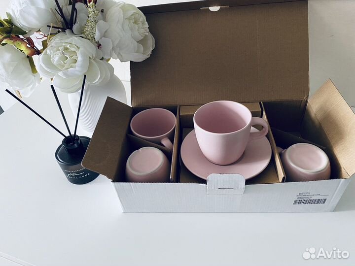 Кружка с блюдцем Икеа