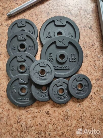 Штанга и гантели разборные Domyos 30кг