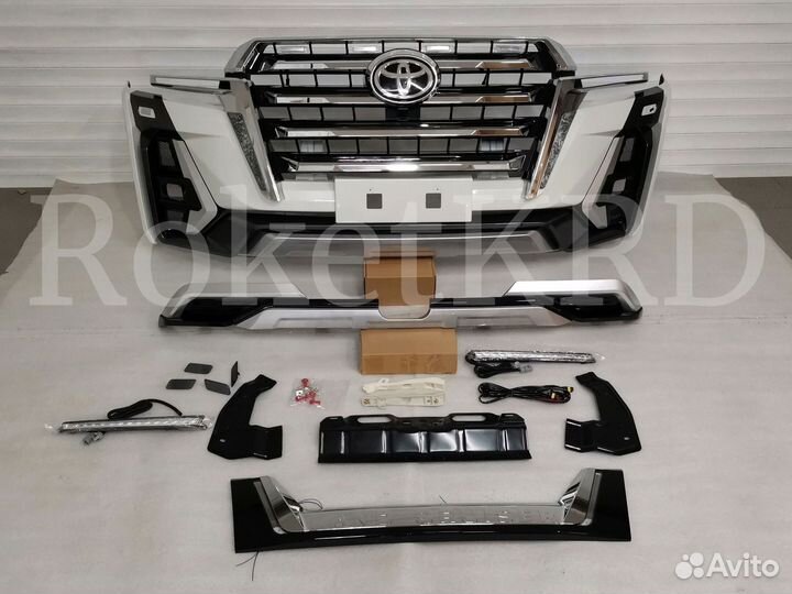 Обвес toyota land cruiser 200 16г Limgene Белый