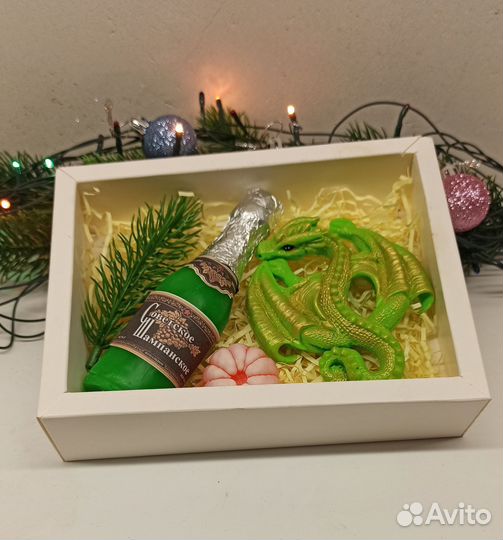 Набор из мыла с драконом символом года 2024