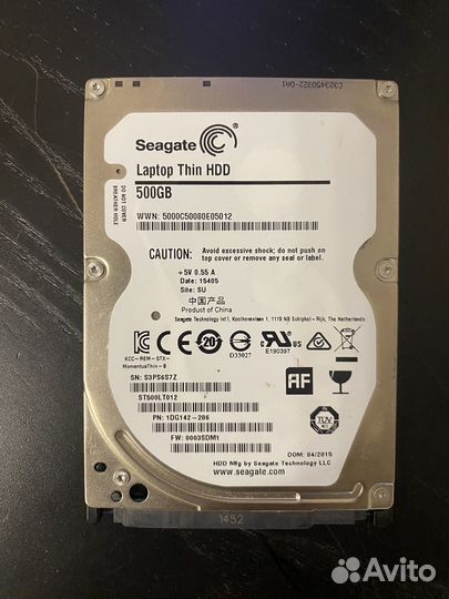 Hdd SATA 500gb 2.5