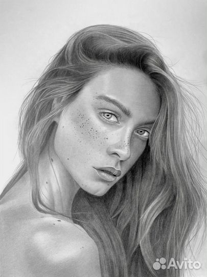 Портрет карандашом по фото на заказ