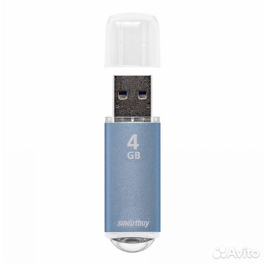 USB накопитель smartbuy 4GB V-CUT blue (SB4gbvc-B)