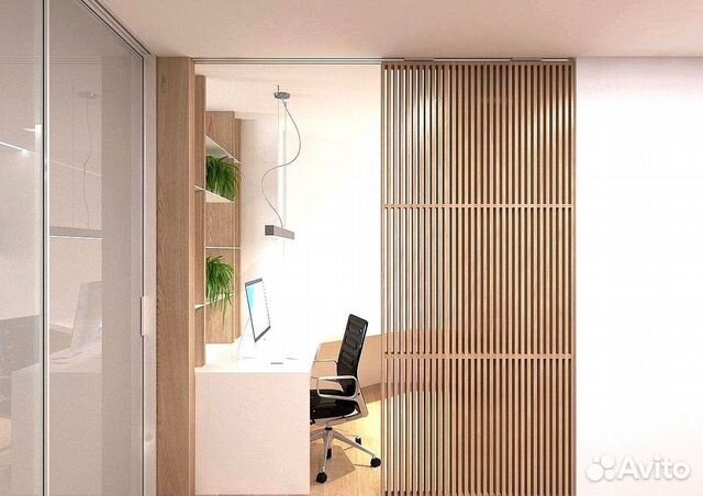 Реечные перегородки / Перегородки из реек