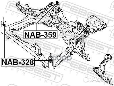 Сайлентблок подрамника задний nissan altima coupe