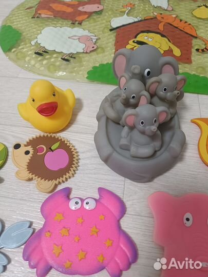 Детский коврик для ванной/игрушки для купания