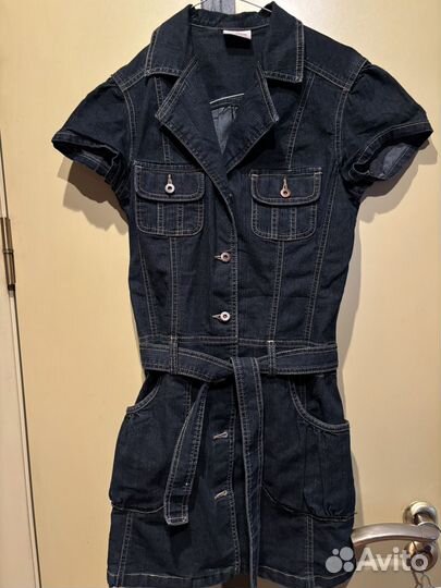 Джинсовое платье, джинсовая юбка, джинсовые шорты