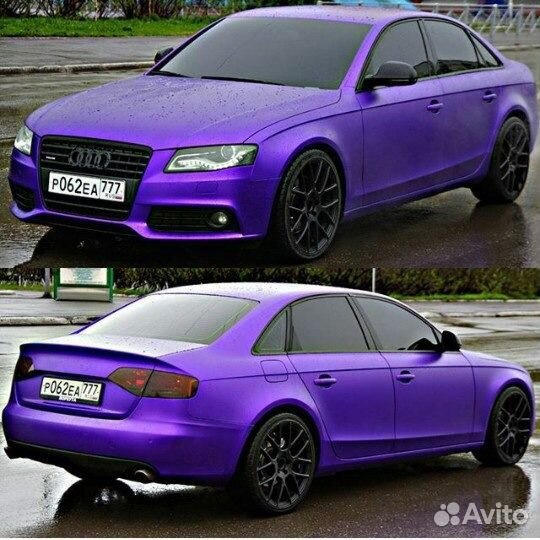 Виниловая пленка фиолетовый матовый хром